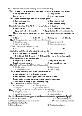 Ôn tập môn Tin học